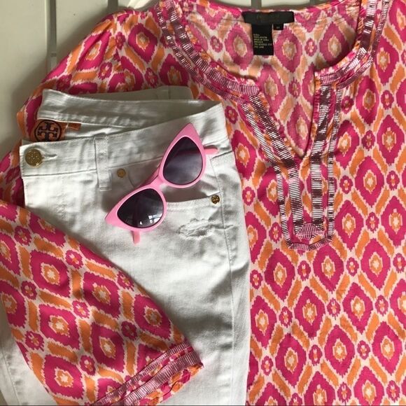 🎃IKAT print TUNIC Top  - Picture 1 of 5